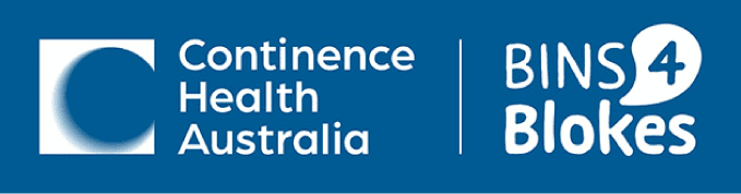 continence health au-bins4blokes Logos